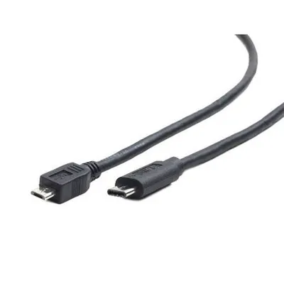 Zdjęcie produktu dla Gembird Kabel / Adapter, 1,8 m, Micro-USB B, USB C, USB 2.0, Męska/Męska, Czarny