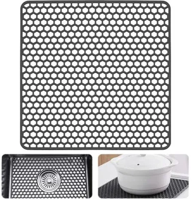 Productafbeelding van Siliconen spoelbakmat 30,5 x 30,5 cm - Afwateringsmat voor keukens