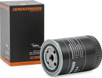 Produktbild von Ölfilter DENCKERMANN A210004 Anschraubfilter für VW GOLF III (1H1) GOLF II (19E, 1G1) PASSAT Variant (3B5) TRANSPORTER III Bus Polo Schrägheck (6N1)