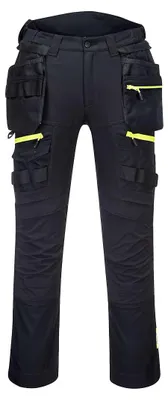 Image de Portwest DX440 DX4 Pantalon avec poches holster amovibles Black Short Taille 44