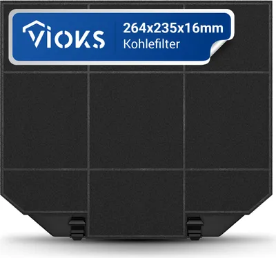 Produktbild von Aktivkohlefilter 264x235mm passend wie Faber I260GR Kohlefilter für Dunstabzugshaube