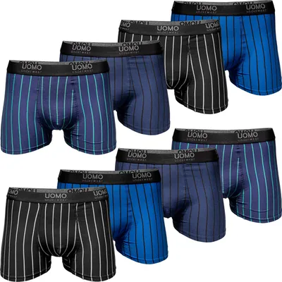 Produktbild von PESAIL Jungen Boxershorts, Gr. 110-116, 10 Unterhosen, Gr.110 bis 176, aus Baumwolle, Bequeme Retroshorts für Kinder, Unterwäsche ohne kratzenden Etiketten, Farbmix 2