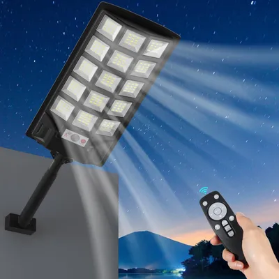 Solar-Wandleuchte 600 W, 400.000 Lumen, 6500 K, LED, IP65, mit Bewegungsmelder