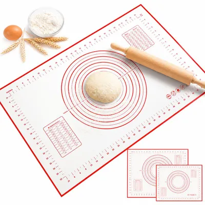 Produktbild von Silikon Backmatte 60x40 cm – Antihaft & Rutschfest mit Skala, H0207