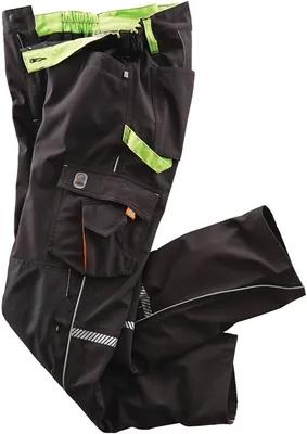 Obrázek produktu pro Softshellové kalhoty Terrax Workwear Gr.56 black/limette TERRAX