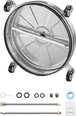 Immagine prodotto di SucceBuy Idropulitrice da 18", 4000 PSI max, 4 ruote, 2 barre