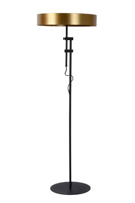 Lucide Stehleuchte Giada mit flachem Schirm in Gold Stehlampe Lampe Leuchte S944