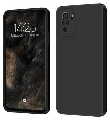 Produktbild von Hülle für Xiaomi Redmi Note 10 Case Cover Bumper Smartphone Softgrip Schutzhülle Farbe: Schwarz