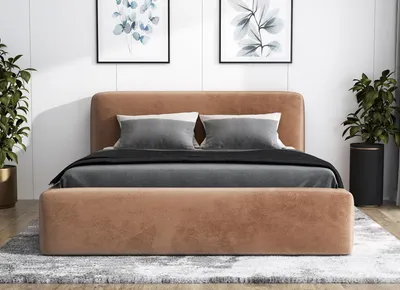 Produktbild von Polsterbett LUMO 180 x 200  plus Matratze und Bettkasten. Möbel vom Hersteller- Handarbeit! Bett Komplett-Set mit Matratze,Bettkasten, Lattenrost & Kopfteil. Modern und robust. Elegantes Bett mit massives Kopfteil und kristallähnlichen Knöpfen.