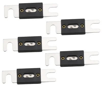 ANL-Sicherungen 350 A, 32 V DC, vernickelt, 5 Stück