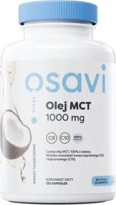 Productafbeelding van Osavi mct olie 1000 mg 120 caps. 8424