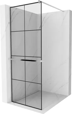 Immagine prodotto di Mexen Kioto+ Parete doccia con mensola Walk-in 70 x 200 cm, griglia nera, cromo - 800-070-121-01-77