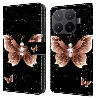 Obrázok produktu pre Puzdro na mobil Xiaomi 17T, typ knižka, umelá koža, s klopkou, s priehradkou na karty, s motívom/vzorom 2