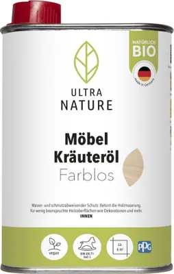 Produktbild von Ultra Nature Möbel Kräuteröl farblos 250 ml farblos