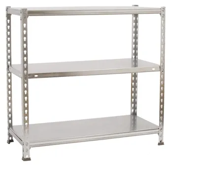 Metallregal 900x1000x500 mm, 3 Böden, 70 kg Traglast
