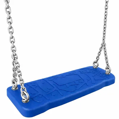 Produktbild von Gummischaukel Sitz für Spielplatz – blau,  + Edelstahlkette
