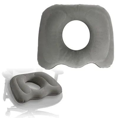 Produktbild von Multifunktionales orthopädisches Luftkissen - Aufblasbares Donut-Kissen für Hämorrhoiden, Druckentlastung des Steißbeins, nach Operationen, während der Schwangerschaft und bei Ischias.