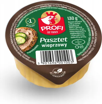 Obrázek produktu pro Pasztet Profi Wieprzowy 130 g