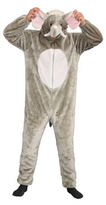 Produktbild von Foxxeo 13030 Deluxe Elefanten Kostüm, Größe:L