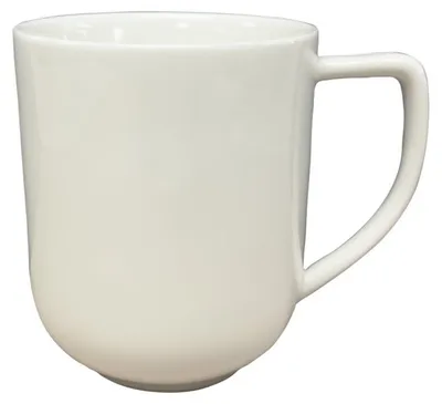 Produktbild von Weißer Porzellan Kaffeebecher, wärmeisolierend, langlebig und zeitlos im Design