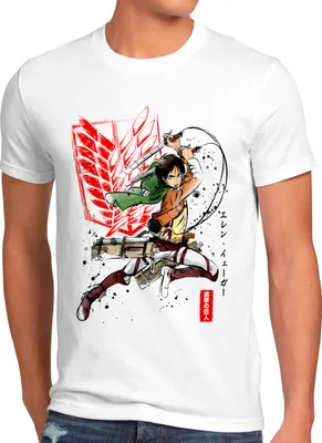 Produktbild von A.N.T. Soldier Eren Herren T-Shirt attack anime japan manga on titan aot