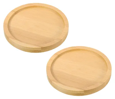 Produktbild von Bamboe Holzschale 2 Stück - 7,5 cm rund