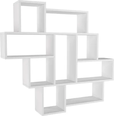 Image de Skye Decor, Parola - White, Wandregale, Weiß, 115.5 x 103.5 x 15 cm