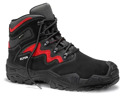 Produktbild von Sicherheitsschnürstiefel MICK GTX® black-red Mid ESD S3S WR CI, Gr. 42