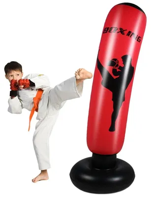 Image de Sac de frappe gonflable pour enfants - Idéal pour la boxe et la relaxation chez les enfants
