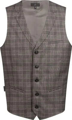 Produktbild von Greiff GASTRO MODA Herren Kellner-Weste Regular-Fit Glencheck Rot M