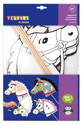 Immagine prodotto di Kit per bambini "Playbox" per creare decorazioni a forma di testa di cavallo, set da 4 pezzi