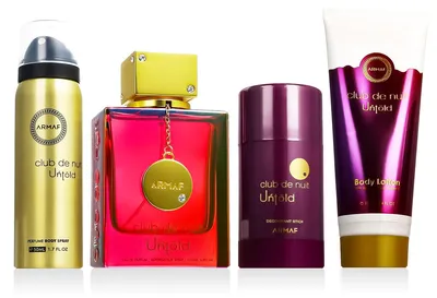 Obrázek produktu pro Armaf Club de Nuit Untold EDP 105 ml + tělový sprej 50 ml + DST 75 g + BL 100 ml UNISEX