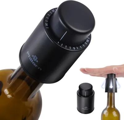 Obrázok produktu pre 3 Kusy Opakovane Použiteľná Zátka na Fľašu Víno, Vakuové Uzavretie, Bezúnikové, Časová Označenie, pre