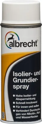 Produktbild von Albrecht Isolier und Grundierspray 400 ml weiß