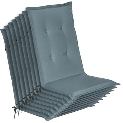 Productafbeelding van Beautissu Loft HL, 120x50x6 cm, duifblauw, set van 8, tuinstoelkussens, voor buiten gebruik