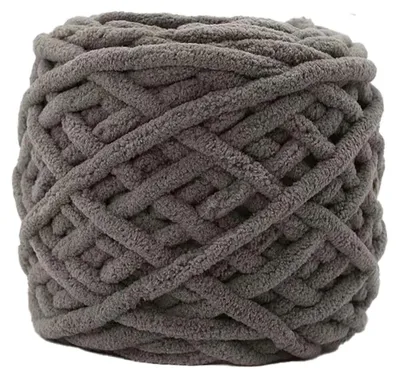 Productafbeelding van Dik brei- en haakgaren, 95 gram, ongeveer 44 meter, diepgrijs, polyester