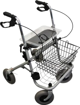 Produktbild von Rollator PlusStandardrollator mit Gitter, Farbe silber