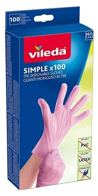 Produktbild von Vileda Simple Handschuhe M/L 100 Stück 170902