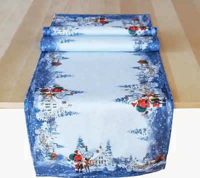 Produktbild von Tischwäsche Druck Weihnachtsmann 40 x 140 cm