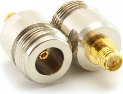 Image de Koaxial Adapter N-Female Buchse / RPSMA Female Steckverbinder