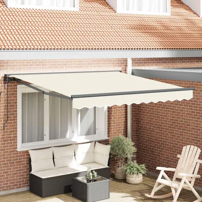 Obrázok produktu pre vidaXL Rám markízy, krémová farba, 300 x 250 cm, polyester sPolyuretánpovrchovou úpravou