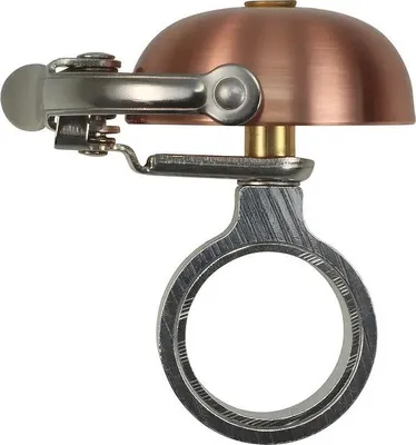 Productafbeelding van Fietsbel - Mini Suzu headset spacer beugel - Geborsteld koper - Crane bel