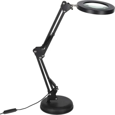 Obrázek produktu pro KIK KX2987 Multifunkční kosmetická lampa s lupou 12W, USB, černá