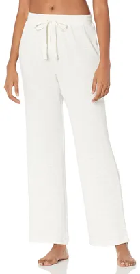 Immagine prodotto di Pantaloni pigiami da donna leggeri in spugna, marca Essentials, colore grigio chiaro melange, con coulisse