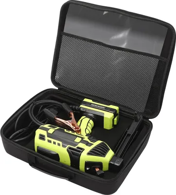 Obrázek produktu pro Přenosná invertorová svářečka MMA/elektrodová svářečka - MMA200 - 4,6 kW - 220 V - Nastavitelný proud 20-200 A - IGBT invertor - EU zástrčka - Kompletní sada - Zelená barva