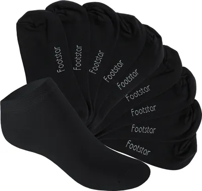 Produktbild von Footstar EVERYDAY! 10 Paar Kinder Sneaker Socken - Schwarz 35-38