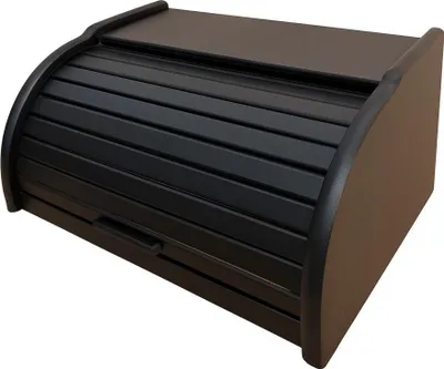 Produktbild von Brotkasten, Buche, schwarz – Brotdose 38 cm