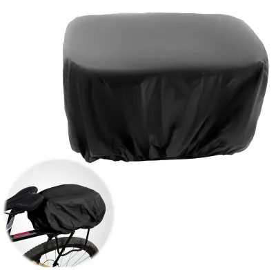 Produktbild von Regenhülle für Fahrradkorb und Fahrradtaschen – Schwarze Schutzhülle