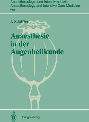 Produktbild von Anaesthesie in der Augenheilkunde