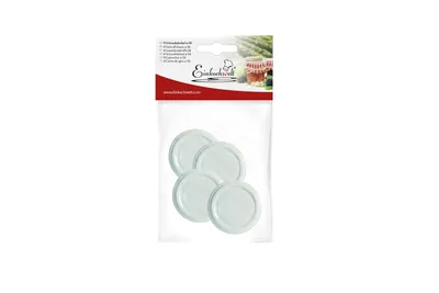 Produktbild von DOSEN-ZENTRALE Twist-off Deckel pasteurisationsfest Ø58mm weiß 4er Beutel